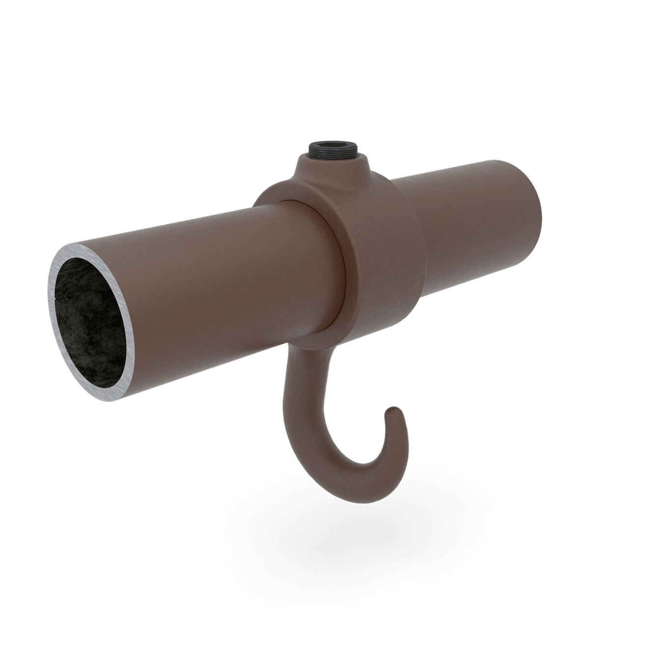 Buiskoppeling Kapstokhaak - vintage bruin-B / 26,9 mm